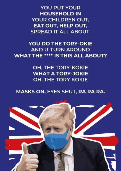 Boris Lockdown Birthday Card 33649 created by @linesbehind