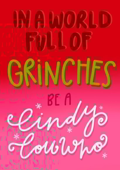 christmas  the grinch Christmas Card 18064 created by katie illustrated