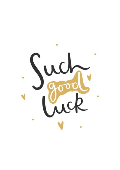 Such Good Luck Card created by Abbie Imagine