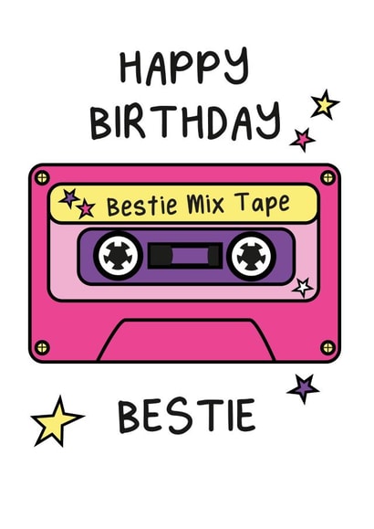 bestie friendship Birthday Card 20631 created by The Happy Company