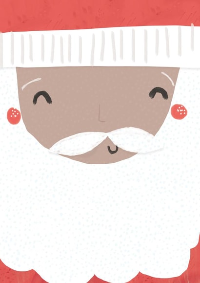 Cute and Simple Christmas Santa Face - Open Send created by Laura Pantony