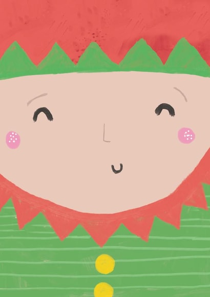 Cute Christmas Elf Illustration - Open send created by Laura Pantony