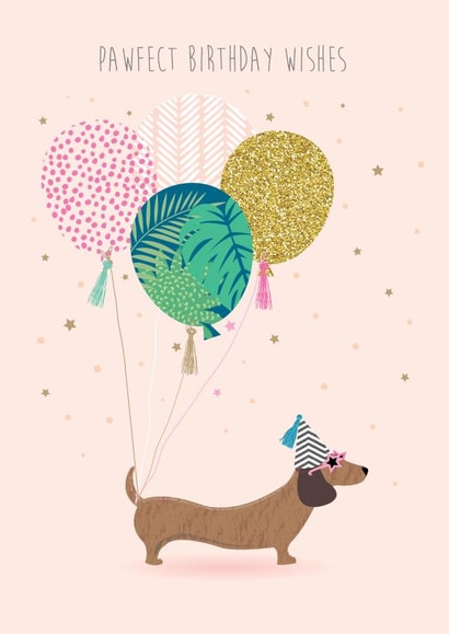 Dachshund Sausage Dog Birthday Card 10290 created by Paper Yay