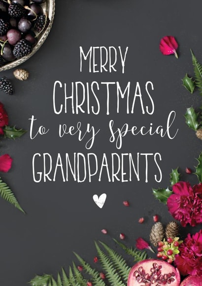 Grandmother Grandfather Christmas Card 8382 created by Love Lila Photography