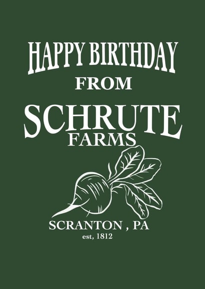 the office us funny Birthday Card 19414 created by Parker Art & Design