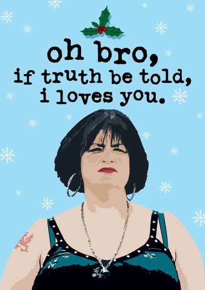 Brother Nessa Christmas Card 6028 created by Mrs Best Paper Co.