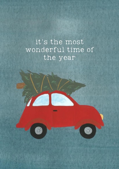 car christmas tree Christmas Card 43085 created by Daisy Humphries