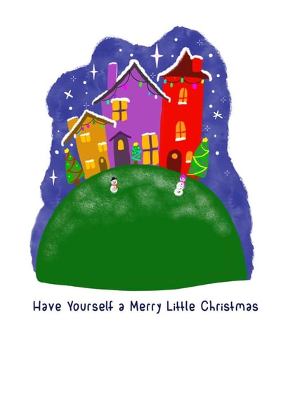 Christmas  Noël Christmas Card 11987 created by SootysSweetScribbles