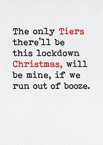 Tiers Tears Christmas Card 34548 created by Brainbox Candy