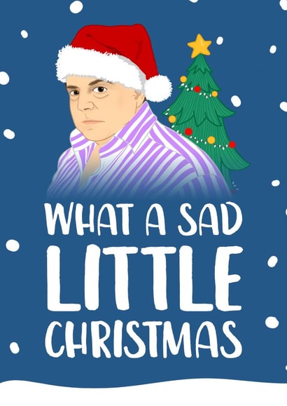 come dine with me sad Christmas Card 4158 created by The Cake Thief