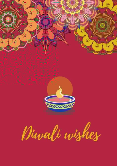 Diwali pretty Faith Card 19353 created by Tamarind & Lime