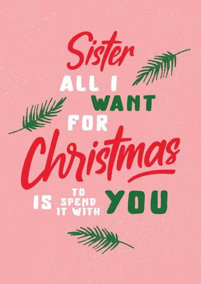 all want Christmas Card 4504 created by Joyful Joyful