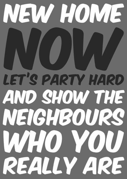 New home Party New Home Card 7654 created by Sean David Cards