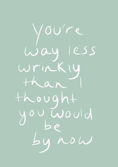 Funny  Wrinkly Card 45728 created by T J Illustrations 