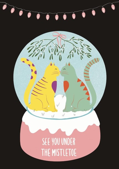 under cat Christmas Card 17619 created by Noura Mokhtar