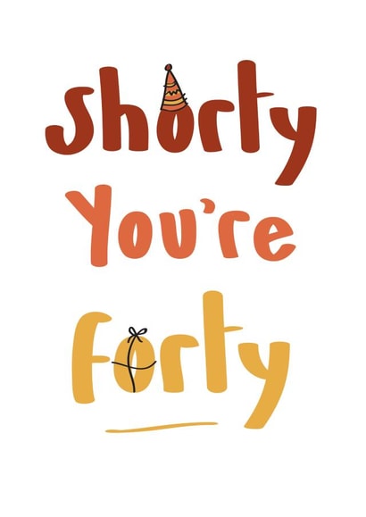 forty 40th Birthday Card 19134 created by Mena B