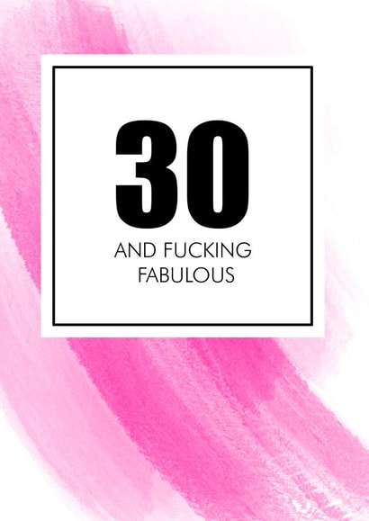 30 thirty Birthday Card 16999 created by Lexa Louise