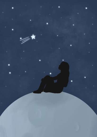 Moon Stars Card 45729 created by T J Illustrations 