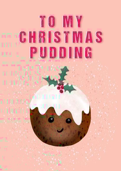 pudding husband Christmas Card 15244 created by Mad Philomena