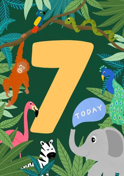 Seven 7 Birthday Card 1788 created by Kamiya Chirodian