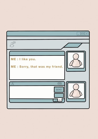 MSN chat I like you card created by Goldie & Wilder