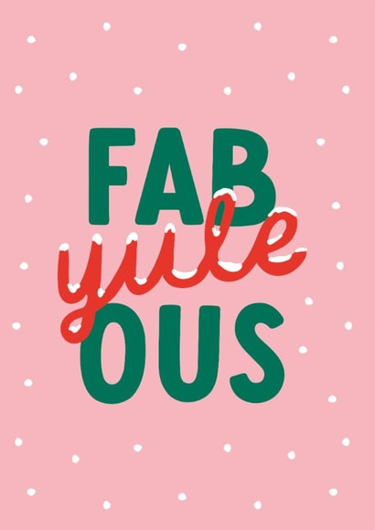Cute Christmas Card For Friends - Fab Yule Ous created by Joyful Joyful