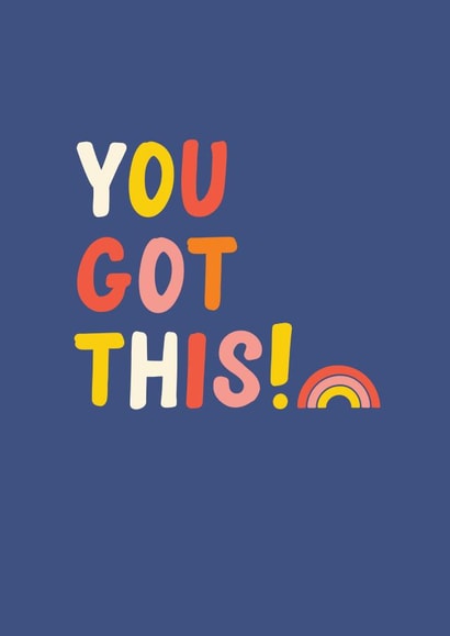 you got this rainbow Just because Card 20711 created by Pin & Paper