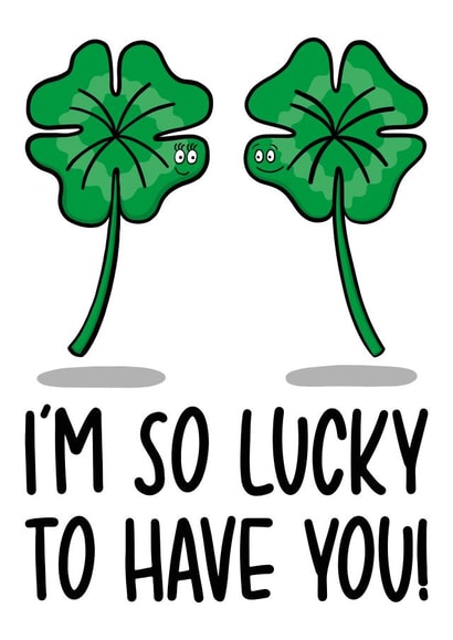 clover lucky Anniversary Card 11362 created by TeePee Creations