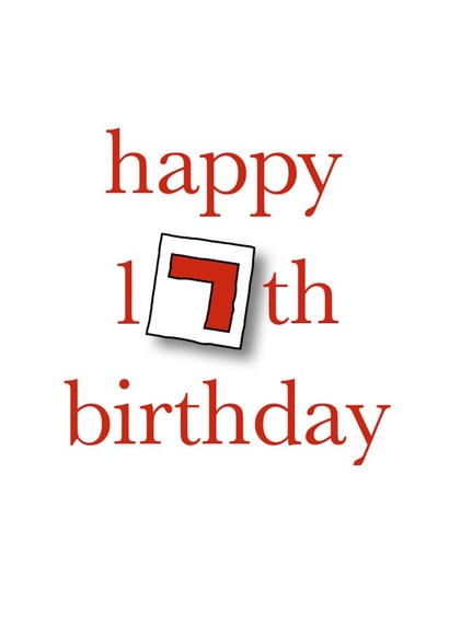 17th learner Birthday Card 20135 created by C+C Cards