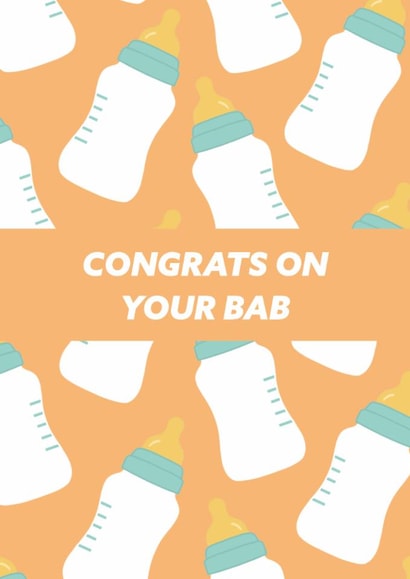 Congrats on your bab card created by Ellie Fflur Studio