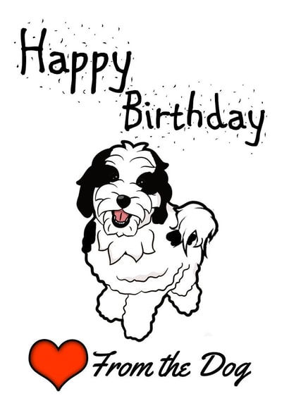 tibetan terrier Card 38864 created by Love from the Pet
