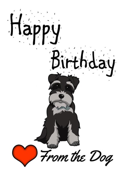 schanauzer terrier Card 38865 created by Love from the Pet