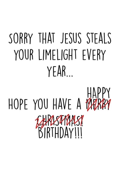 jesus funny Birthday Card 14520 created by designsbyphia