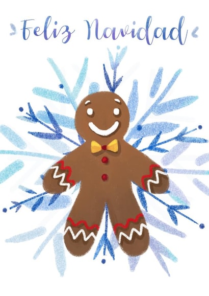 Ginger bread man Christmas card created by @Alisha Vas