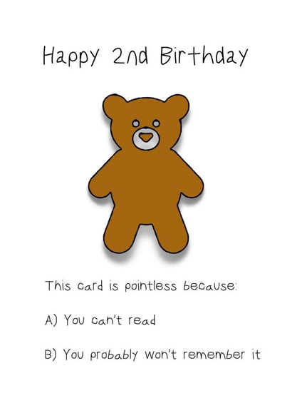 2nd 2 Birthday Card 20136 created by C+C Cards