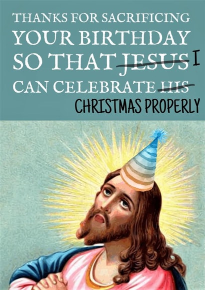november jesus Birthday Card 14908 created by original fox designs
