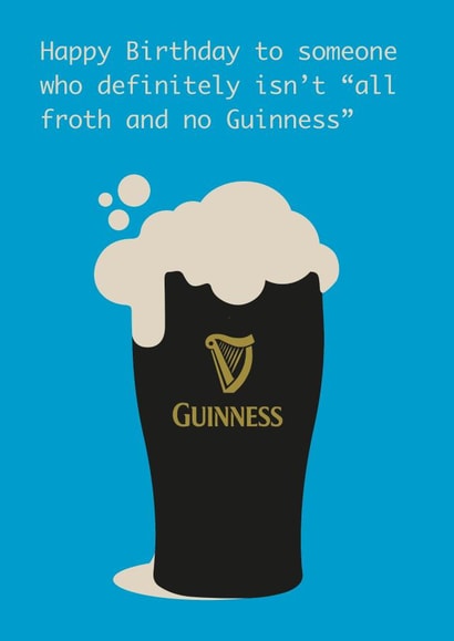 Guinness Birthday Card created by Kristify Creative