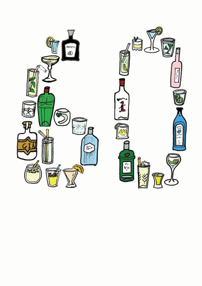 60 60th Birthday Card 7127 created by A Ray of Sunshine Cards