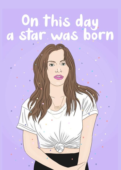 A Star Is Born birthday card created by Pigeon Hole Cards