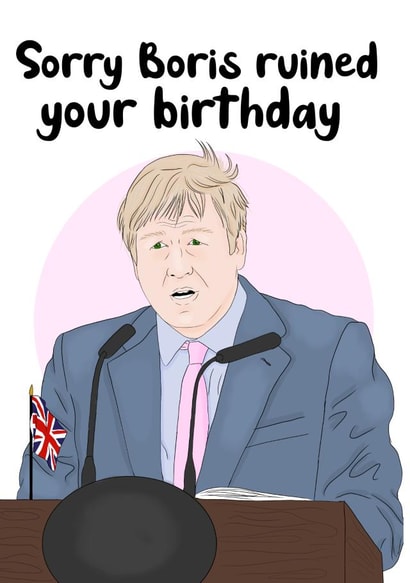 boris funny Birthday Card 45677 created by Pigeon Hole Cards