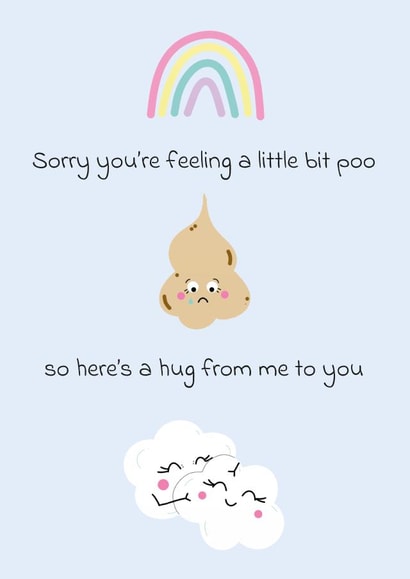 Sending Hugs, Sympathy, Thinking Of You, Friendship created by Quack Animal Art