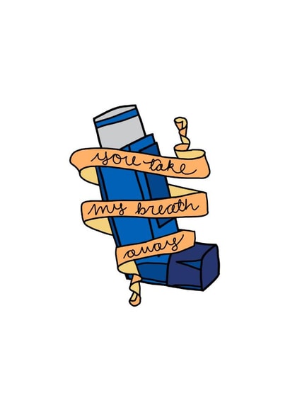 Asthma Get well soon Card 34728 created by Jen Mcgregor