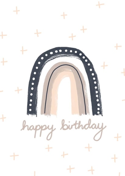 rainbow pastel Birthday Card 12530 created by Abigail Scarfe