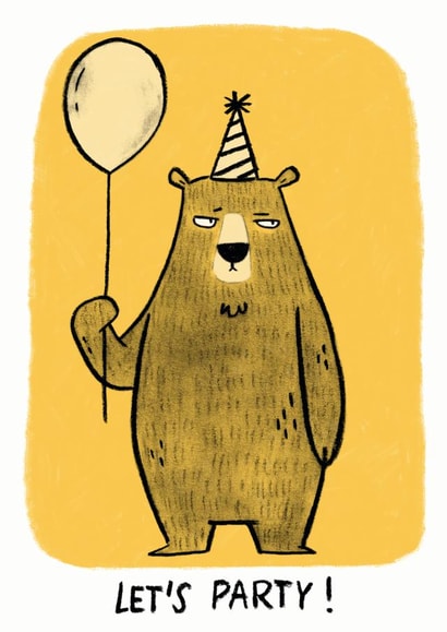 party grumpy Birthday Card 16081 created by Camille Medina