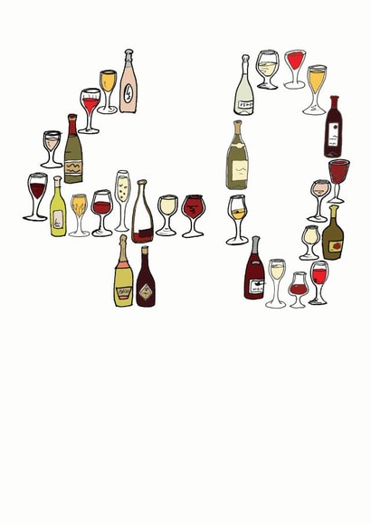 40 40th Birthday Card 7133 created by A Ray of Sunshine Cards