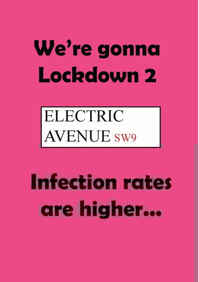 lockdown 2 electric avenue Birthday Card 45907 created by JJ Designs