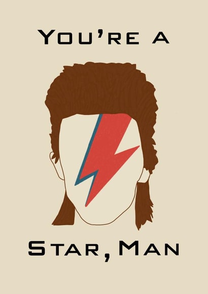 Star Man Congratulation card created by Donna Moran Designs