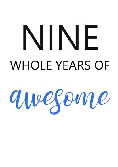 birthday nine Card 43865 created by KarenCharlton