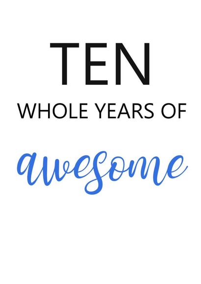 happy birthday 10th birthday Card 43866 created by KarenCharlton