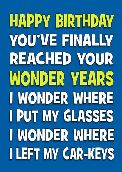 You've finally reached your wonder years created by Stephanie Scala